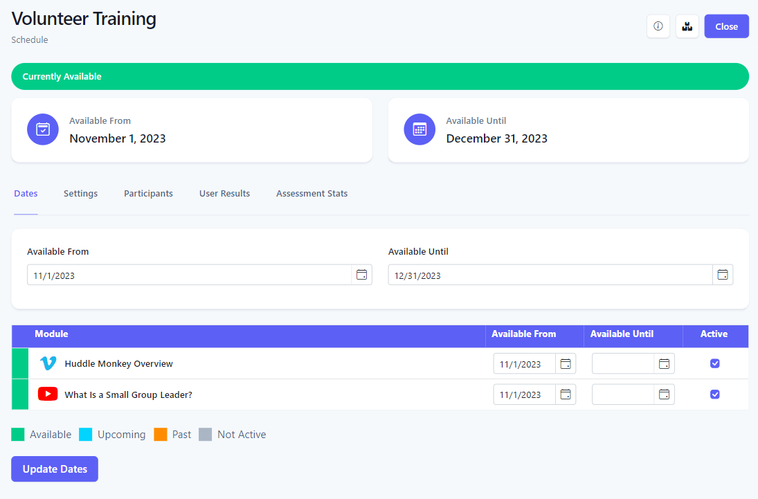 Schedule View