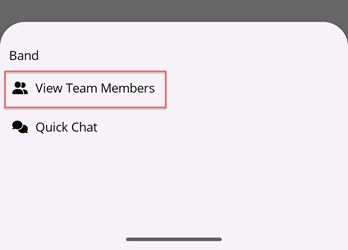 View team members menu