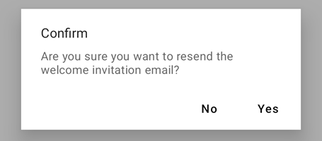 Resend Invitation Confirmation